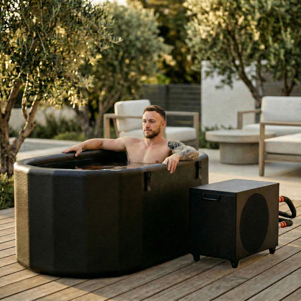 Nicebeam Cryo Pro System – XXL Insulated Inflatable Cold Plunge Tub with Wi-Fi Chiller, UV-C and Filtration