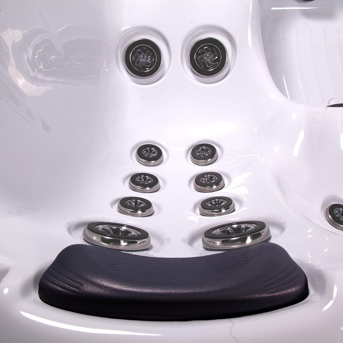 Buenospa Hollywood Spa 5-Person Hot Tub – 51 Jets, Gecko Colour Touchscreen, Built-In Audio and Lighting Waterfall (WM00840)