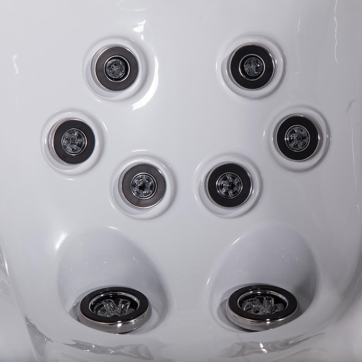 Buenospa Hollywood Spa 5-Person Hot Tub – 51 Jets, Gecko Colour Touchscreen, Built-In Audio and Lighting Waterfall (WM00840)