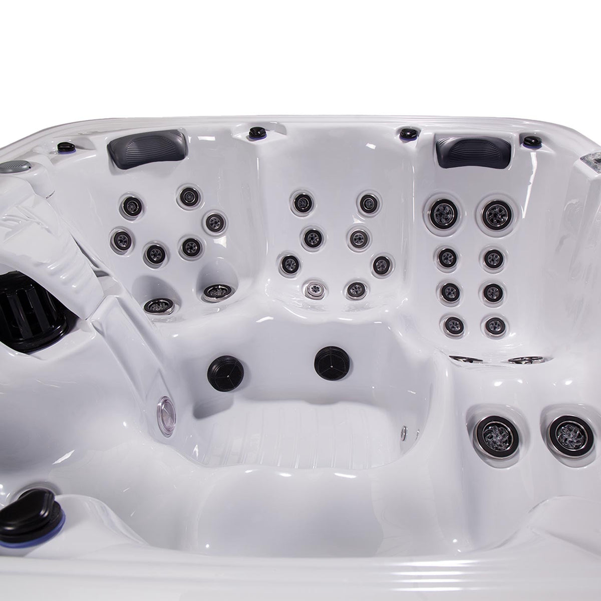 Buenospa Hollywood Spa 5-Person Hot Tub – 51 Jets, Gecko Colour Touchscreen, Built-In Audio and Lighting Waterfall (WM00840)