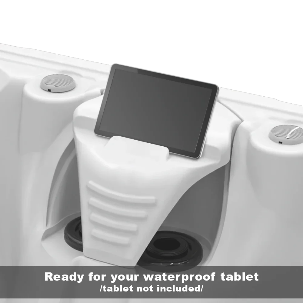Buenospa Hollywood Spa 5-Person Hot Tub – 51 Jets, Gecko Colour Touchscreen, Built-In Audio and Lighting Waterfall (WM00840)