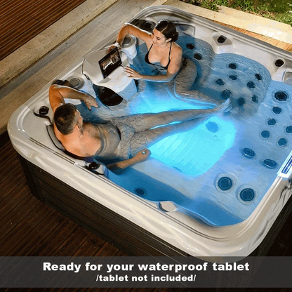 Buenospa Hollywood Spa 5-Person Hot Tub – 51 Jets, Gecko Colour Touchscreen, Built-In Audio and Lighting Waterfall (WM00840)