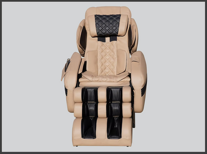 Luraco Model 3 Hybrid SL Massage Chair, Made in USA, with 3D Rollers, Split L-Track, 100 Air Cells, Full-Body Stretch, and Full Leather