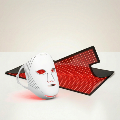 Nicebeam Full Body Red Light Therapy Bundle, 660 nm and 850 nm LED Mat or Bag Paired with Hat, Sleep Recovery Lamp, or Face Mask, Two Mat Sizes