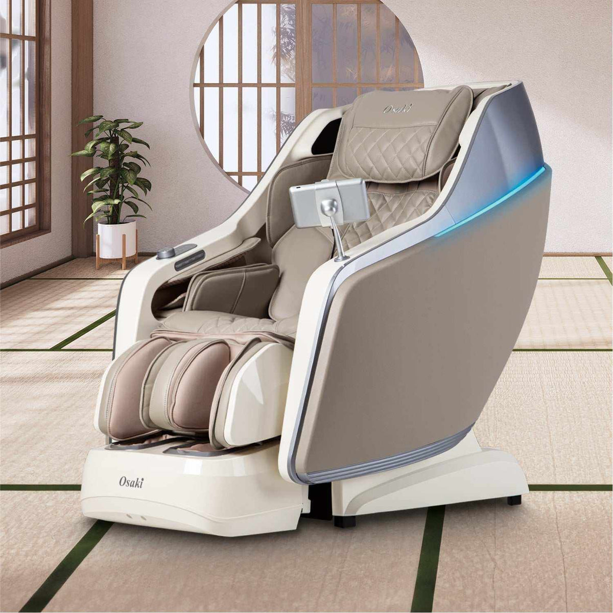 Osaki JP-Nexus 4D Massage Chair, Made in Japan, with SL-Track, 16 Auto Programs, 35 Manual Programs, Voice Control, and Hand Reflexology
