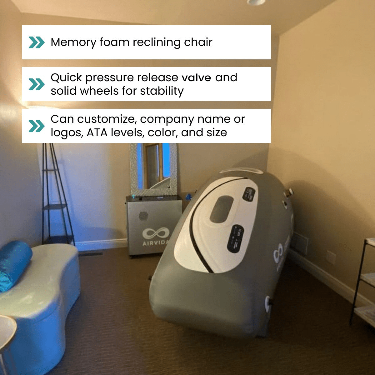 Airvida Pro90 Soft Shell Hyperbaric Chamber