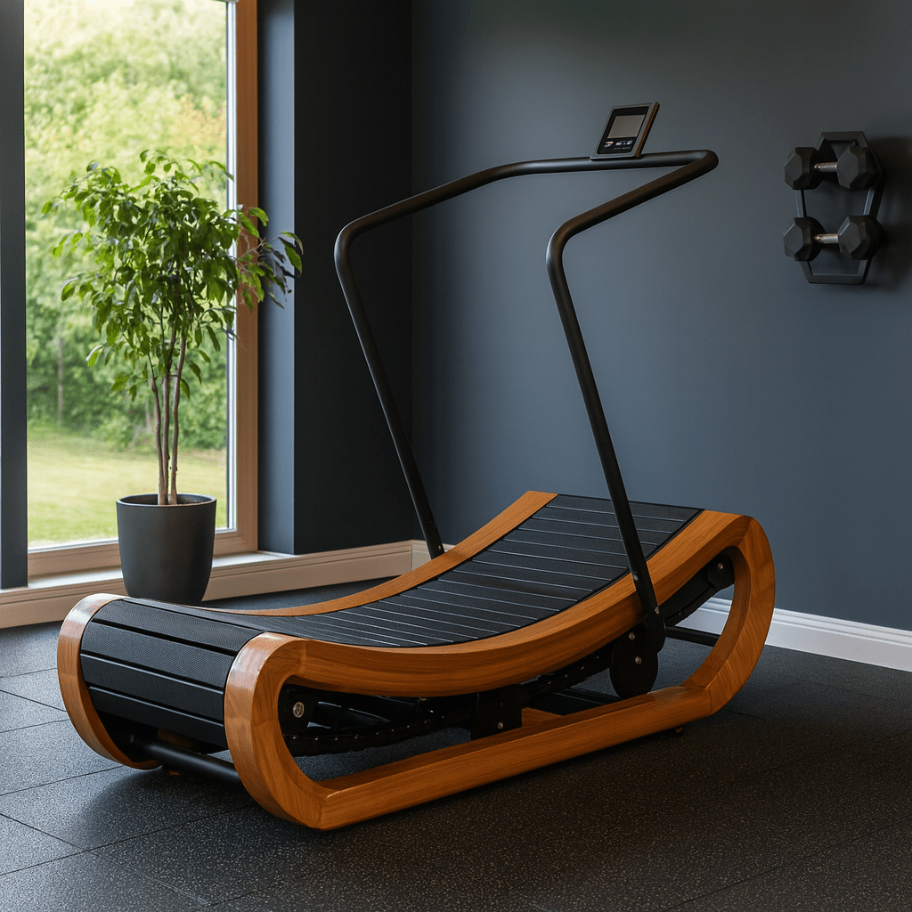 R2000 Solid Wood Curved Treadmill – Self-Powered, Studio Collection