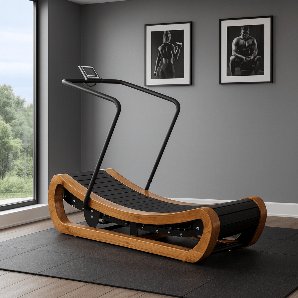 R2000 Solid Wood Curved Treadmill – Self-Powered, Studio Collection