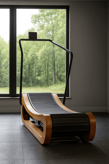 R2000 Solid Wood Curved Treadmill – Self-Powered, Studio Collection