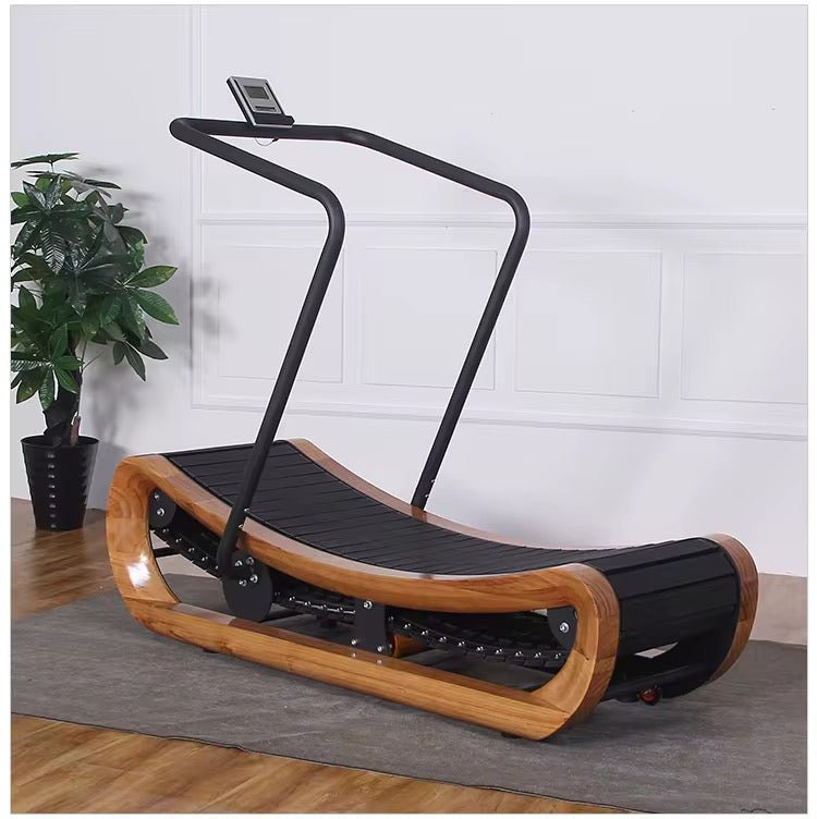 R2000 Solid Wood Curved Treadmill – Self-Powered, Studio Collection