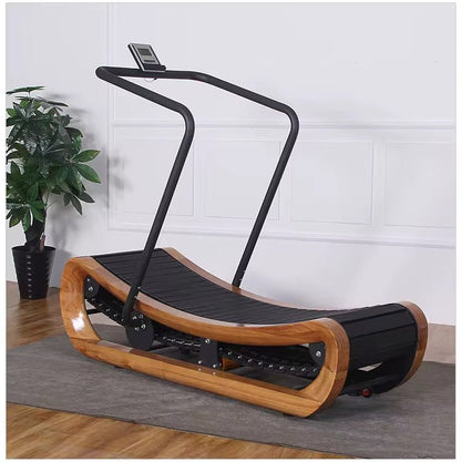 R2000 Solid Wood Curved Treadmill – Self-Powered, Studio Collection