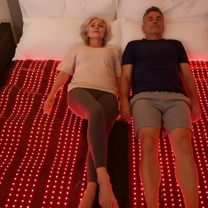 Nicebeam Full Body Red Light Therapy Bag, 7,560 LEDs, 660 nm and 850 nm, Zip-Around Two-Panel Wrap with Adjustable Brightness, Pulse and 60-Minute Timer, Two Sizes