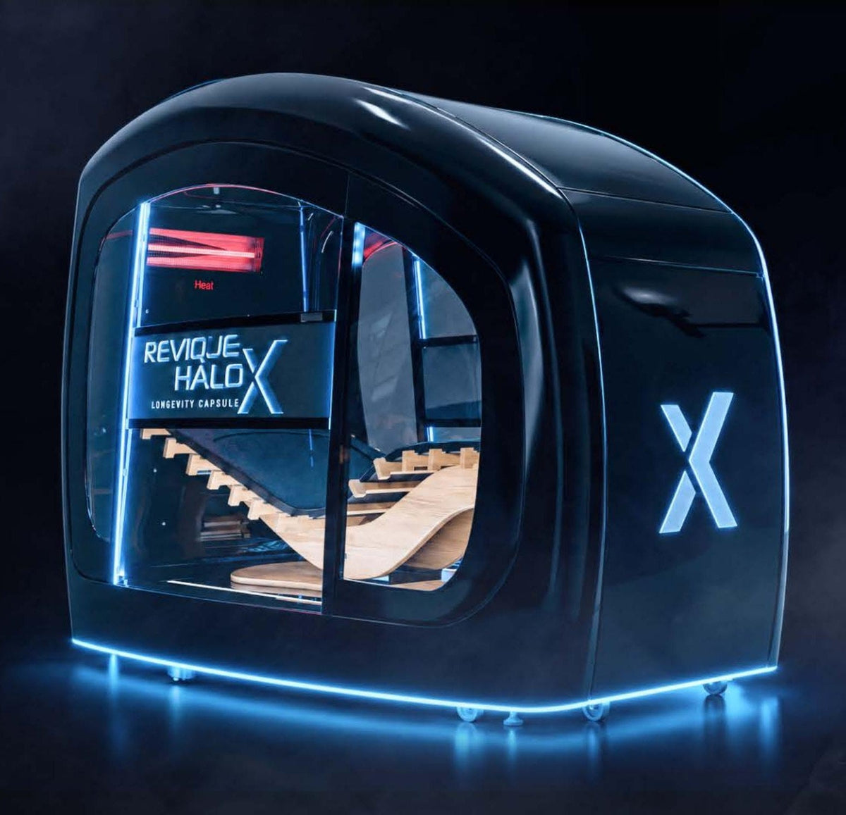 Revique HaloXL Capsule — Flagship Multi-Modality Wellness Enclosure, Simple or Grand