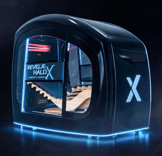 Revique HaloXL Capsule — Flagship Multi-Modality Wellness Enclosure, Simple or Grand