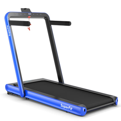 Costway SuperFit 4.75 HP 2-in-1 Folding Treadmill – Under-Desk and Running Modes