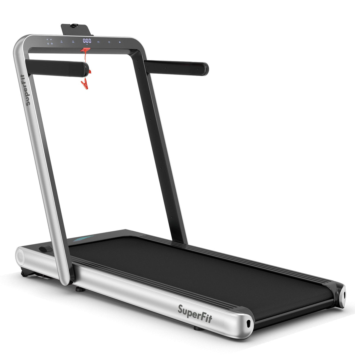 Costway SuperFit 4.75 HP 2-in-1 Folding Treadmill – Under-Desk and Running Modes