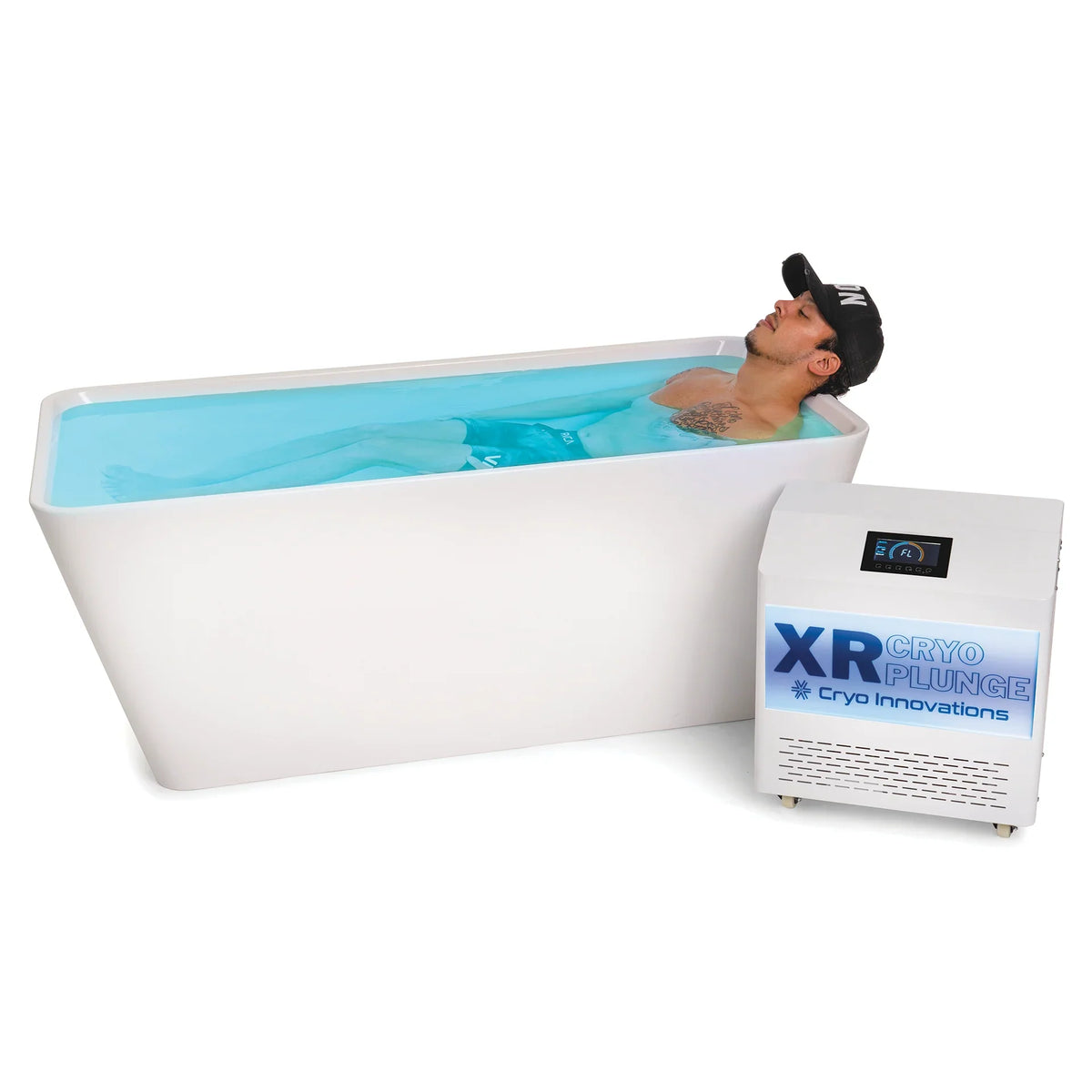 XR Cryo Plunge Acrylic Tub with 2025 Chiller/Heater — Cold and Hot, Two Sizes